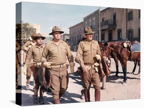 La Horde Sauvage THE WILD BUNCH by Sam Peckinpah with Jaime Sanchez, Ernest Borgnine and William Ho-null-Stretched Canvas