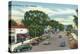 La Jolla, California - View Down Girard Avenue-Lantern Press-Stretched Canvas