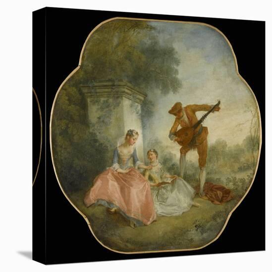 La Leçon de musique-Nicolas Lancret-Premier Image Canvas