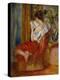 La liseuse-reading woman, around 1900. Oil on canvas, 56 x 46 cm.-Pierre-Auguste Renoir-Premier Image Canvas