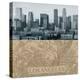 LA Map I-The Vintage Collection-Stretched Canvas