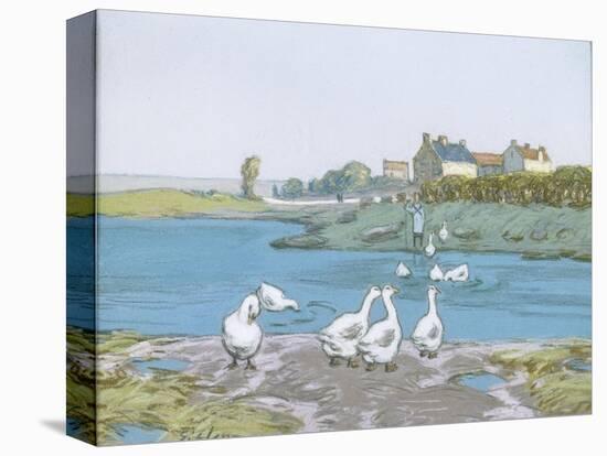 La Mare aux oies-Alfred Sisley-Premier Image Canvas