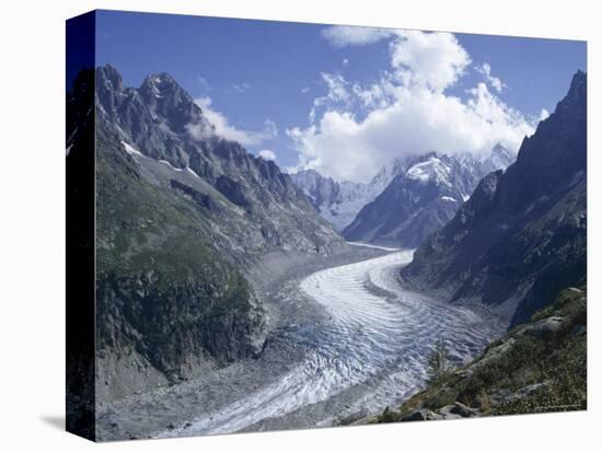 La Mer De Glace Glacier, Chamonix, Savoie (Savoy), France-Michael Jenner-Premier Image Canvas
