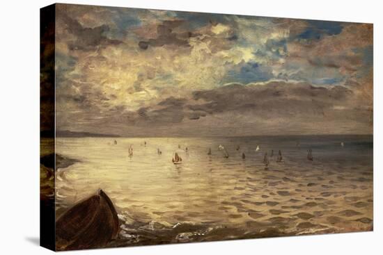 La Mer vue des hauteurs de Dieppe-Eugene Delacroix-Premier Image Canvas