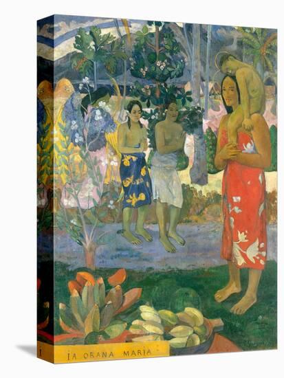 la Orana Maria (Hail Mary)-Paul Gauguin-Stretched Canvas