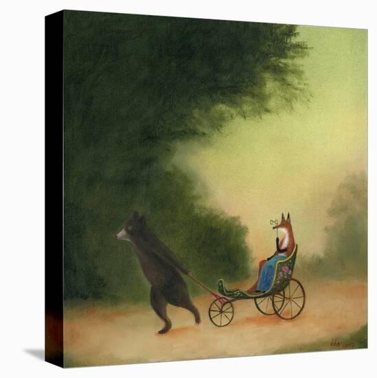 La Passeggiata of the Lady Dowager-DD McInnes-Stretched Canvas
