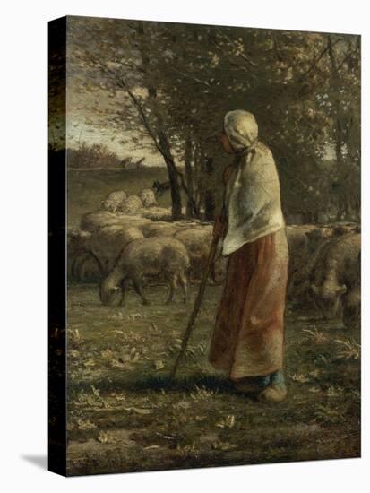 La petite berg?-Jean-François Millet-Premier Image Canvas