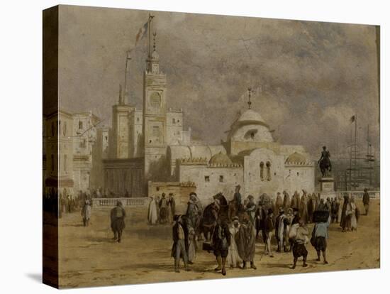 La place du Gouvernement à Alger-Adrien Dauzats-Premier Image Canvas