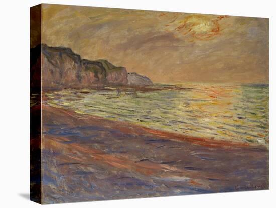 La plage a Pourville, soleil couchant (Beach at Pourville, sunset) Oil on canvas, 1882 60 x 73 cm .-Claude Monet-Premier Image Canvas