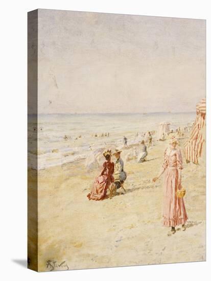 La Plage, Ostende-Alfred Emile Léopold Stevens-Premier Image Canvas