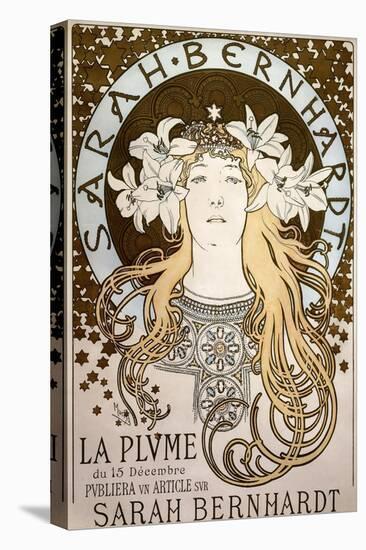 La Plume', Featuring Sarah Bernhardt, 1896-Alphonse Mucha-Premier Image Canvas