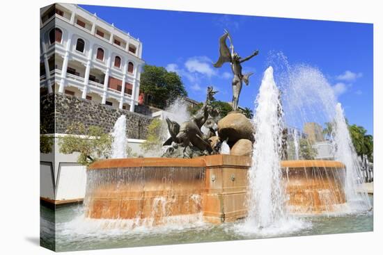 La Princesa Fountain in Old San Juan, Puerto Rico, Caribbean-Richard Cummins-Premier Image Canvas