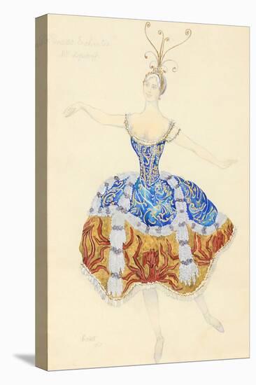 La Princesse Enchantée. Costume Design for the Ballet the Sleeping Princess, 1921-Léon Bakst-Premier Image Canvas
