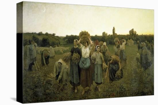 La Rappel Des Glaneursthe Recall of the Gleaners-Jules Breton-Premier Image Canvas