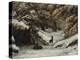 La remise des chevreuils en hiver-Gustave Courbet-Premier Image Canvas