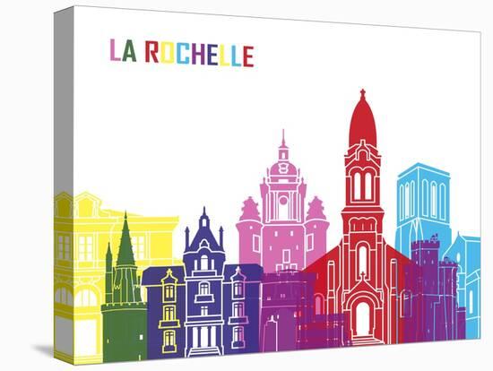 La Rochelle Skyline Pop-paulrommer-Stretched Canvas