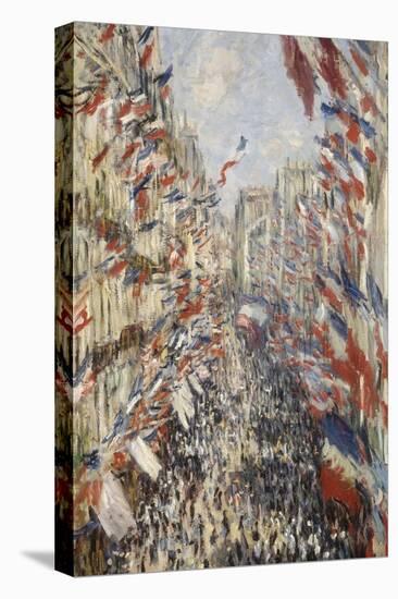 La Rue Montorgueil à Paris fête du 30 juin 1878-Claude Monet-Premier Image Canvas
