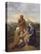 La Sainte Famille avec saint Jean, sainte Elisabeth et saint Joseph priant-Nicolas Poussin-Premier Image Canvas