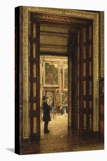 La Salle des Sept-Cheminées au Louvre, vue depuis la salle des Bijoux-Louis Beroud-Premier Image Canvas
