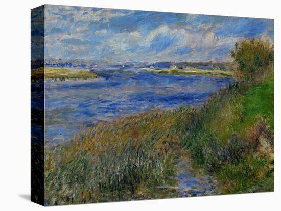 La Seine a Champrosay, Banks of the Seine River at Champrosay, 1876-Pierre-Auguste Renoir-Premier Image Canvas