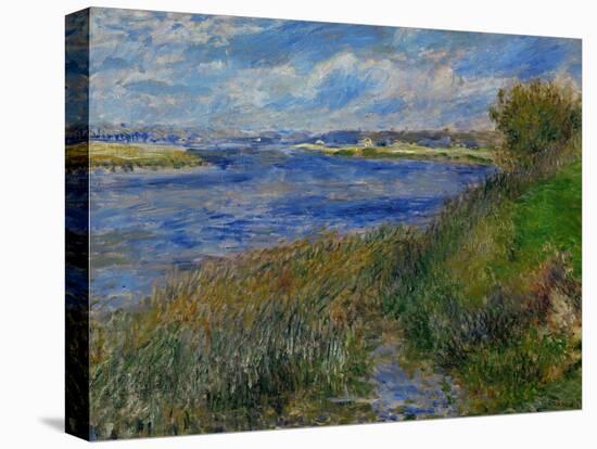 La Seine a Champrosay, Banks of the Seine River at Champrosay, 1876-Pierre-Auguste Renoir-Premier Image Canvas