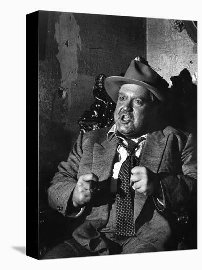 La Soif du Mal TOUCH OF EVIL by OrsonWelles with Orson Welles, 1958 (b/w photo)-null-Stretched Canvas