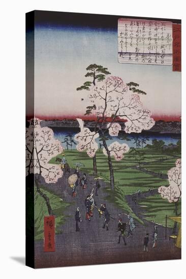 La Sumida et les cerisiers en fleurs-Ando Hiroshige-Premier Image Canvas