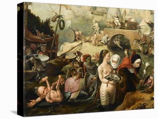 La tentation de saint Antoine-Pieter Huys-Premier Image Canvas