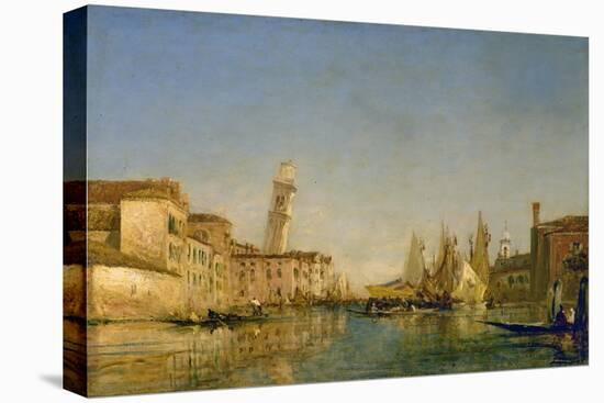 La tour de San Pietro à Venise-Félix Ziem-Premier Image Canvas