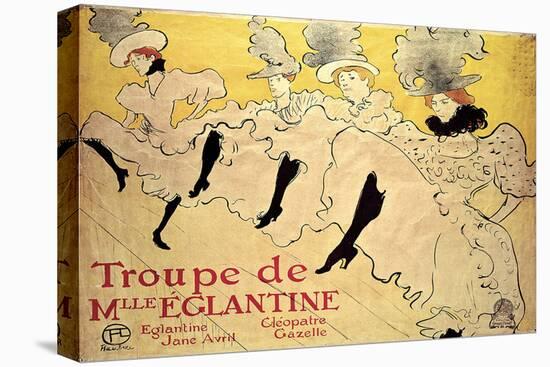 La Troupe de Mademoiselle Eglantine-Henri de Toulouse-Lautrec-Stretched Canvas