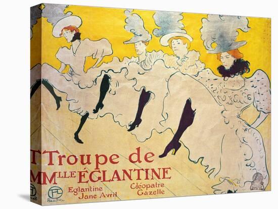 La Troupe De Mlle. Eglantine-Henri de Toulouse-Lautrec-Premier Image Canvas