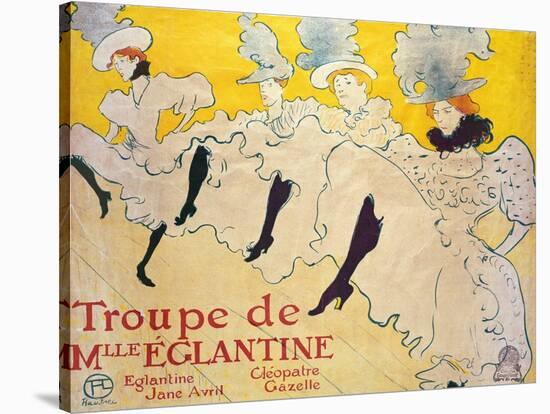 La Troupe De Mlle. Eglantine-Henri de Toulouse-Lautrec-Premier Image Canvas