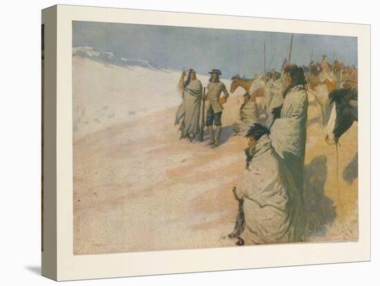 La Vérendrye from Colliers Weekly, Pub. 1906 (Colour Litho)-Frederic Remington-Premier Image Canvas