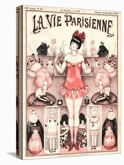 La Vie Parisienne, Erotica Glamour Dolls Art Deco Magazine, France, 1924-null-Premier Image Canvas
