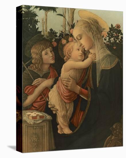 La Vierge avec l'Enfant et St. Jean-Sandro Botticelli-Stretched Canvas