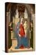 La Vierge Avec Un Lys (Avec L'enfant Jesus Sur Un Trone, Entoure De Deux Anges) - Virgin with a Lil-Marco Zoppo-Premier Image Canvas