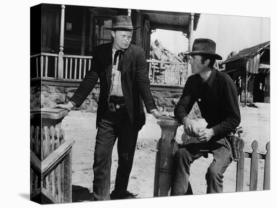 La Ville Abandonnee YELLOW SKY by William Wellman with Richard Widmark and Gregory Peck, 1948 (b/w -null-Stretched Canvas