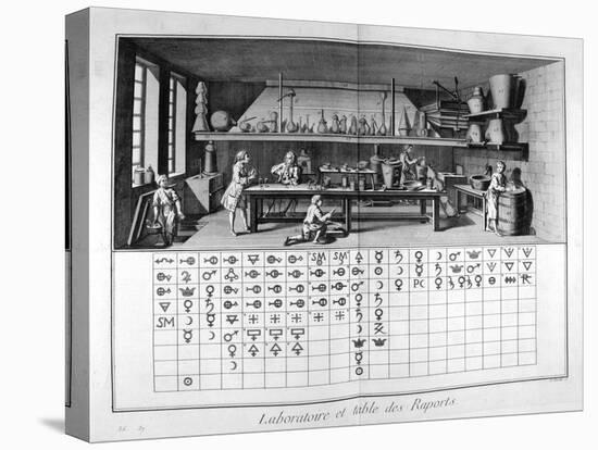 Laboratory and Chart, 1751-1777-Denis Diderot-Premier Image Canvas