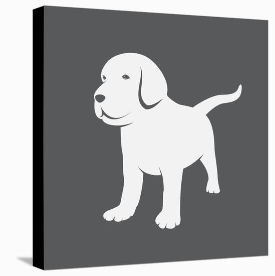 Labrador Puppies-yod67-Stretched Canvas