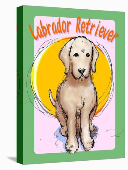 Labrador Retriever 3-Cathy Cute-Premier Image Canvas