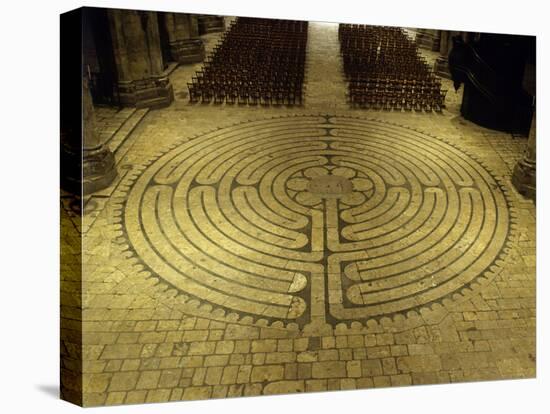 Labyrinth, Chartres Cathedral, France-null-Premier Image Canvas