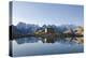 Lac Blanc, Mont Blanc and Aiguilles De Chamonix, Chamonix, Haute-Savoie, French Alps-Christian Kober-Premier Image Canvas