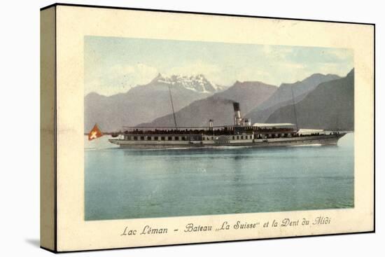 Lac Leman, Bateaux La Suisse, Dent Du Midi, Dampfer-null-Premier Image Canvas