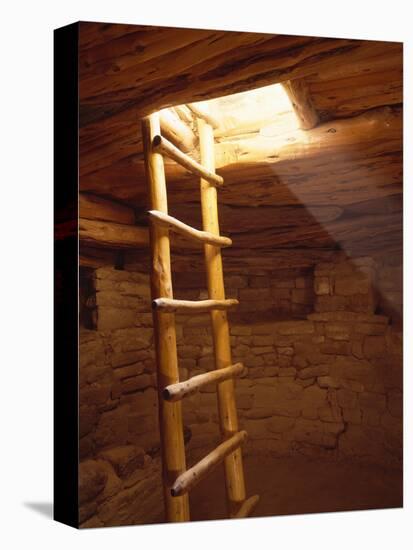 Ladder in a Kiva in Mesa Verde National Park, Colorado-Greg Probst-Premier Image Canvas