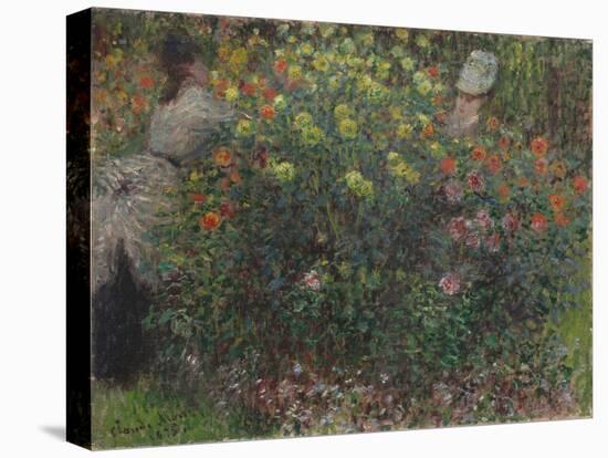 Ladies in Flowers, 1875-Claude Monet-Premier Image Canvas