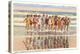 Ladies in Surf, Miami Beach, Florida-null-Stretched Canvas