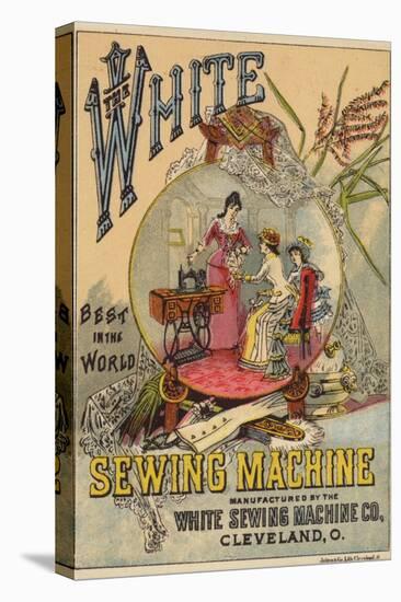 Ladies Looking at Sewing Machine-null-Premier Image Canvas