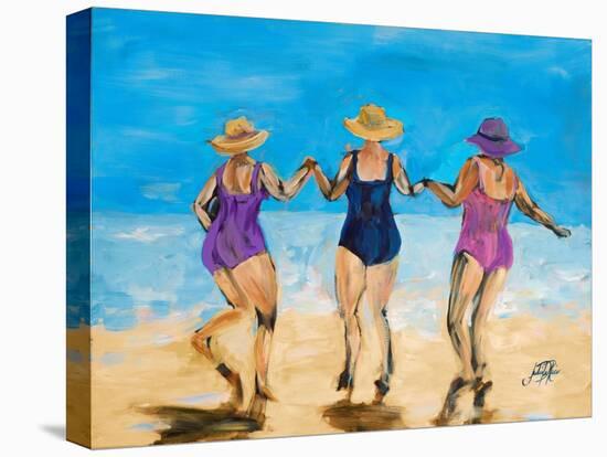 Ladies on the Beach II-Julie DeRice-Stretched Canvas