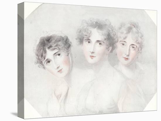 'Lady Bagot, Viscountess Burghersh and Lady Fitzroy Somerset', 1827, (1911)-Thomas Lawrence-Premier Image Canvas