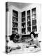 Lady Bird Johnson, in the Kitchen with Her African American Cook, Zephyr Wright-null-Stretched Canvas